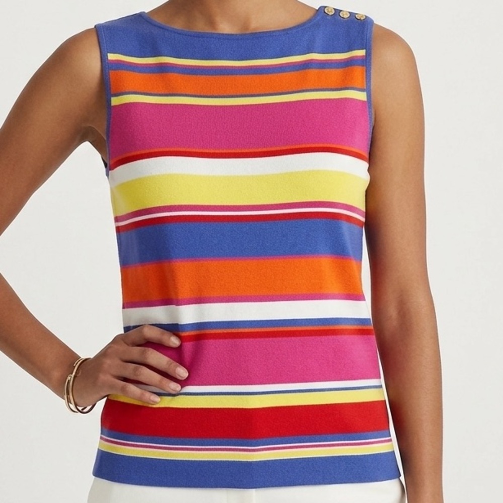 Ralph Lauren Multicolor Striped Tank Top